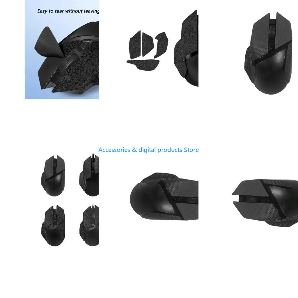77JD NonSlip Mouse Suck Sweat Sticker Anti Slip Grip Tape for Basilisk X HyperSpeed/V2 / Mouse