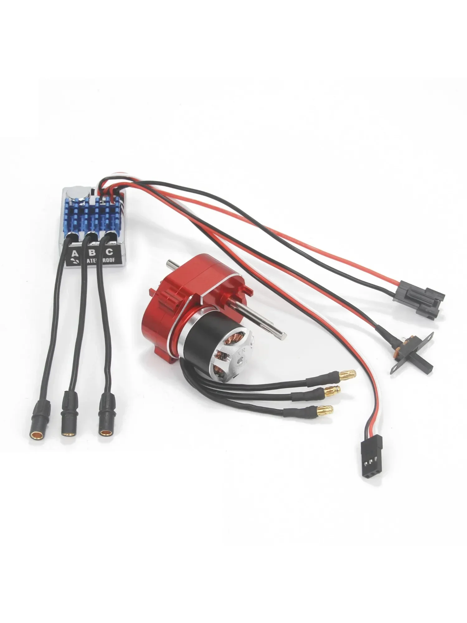 Volledig Metalen Versnellingsbak 2322 2600KV Borstelloze Motor AM32 45A ESC 21g Servo/2CH Ontvanger voor RC Auto Crawler MN82 MN78 MN168 MN99 MN98 - afbeelding 2