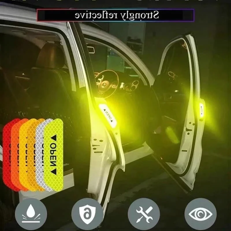 

Car Door Sticker Safety Opening Warning for Hyundai Tucson TL 2015 2016 Chrome Glove Box Trim Cover Badge Garnish Center C