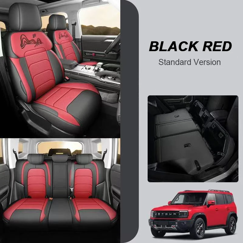 For Jetour Shanhai T2 Jetour T2 Custom Fit Car Accessories Seat Covers Artificial Leather Front Rear Full Set Full Covered 5seat