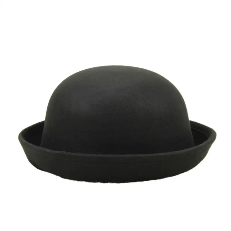 

652F Stylish Black Fedora for Boys and Girls for Art and Crafts Party Supplies Highlight Your Child's