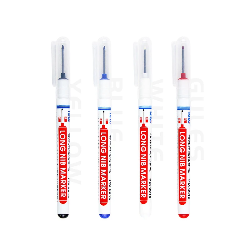 1PC Long Head Marker Pen Waterproof Multi-purpose Deep Hole Marker Pens For Marking The Drilling Position