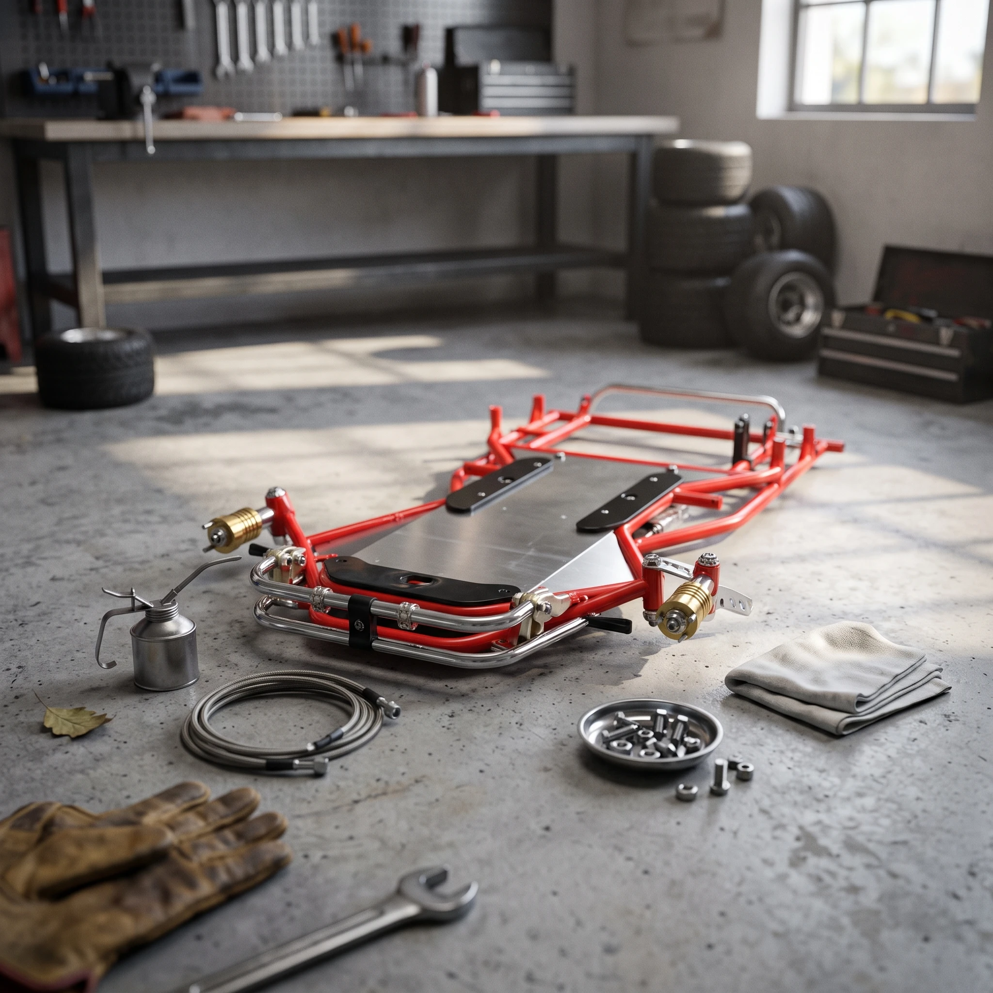 Wear-resistant Chassis Guard with Mounting Fastener Molded Protection Plate for Custom Kart Builds