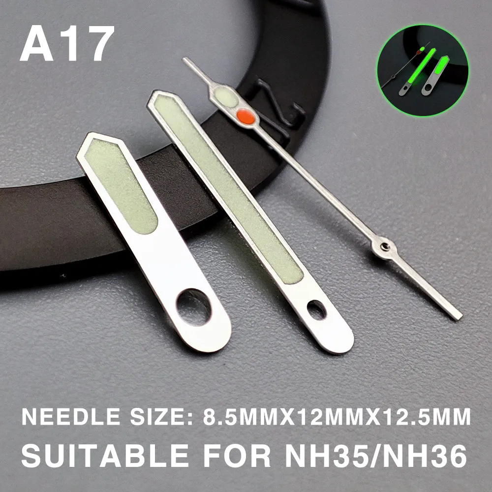 NH35 Luminous Hour Hand NH36 4R Movement Watch Hands Modification Parts Three-pointed Star Shape For Men's Watch Accessories