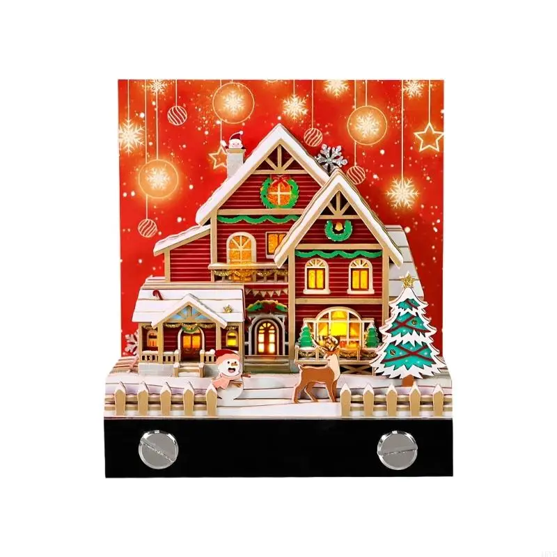 

Christmas Snow House Desk Calendar 26 Weeks English Warm Lighting Specialty Material