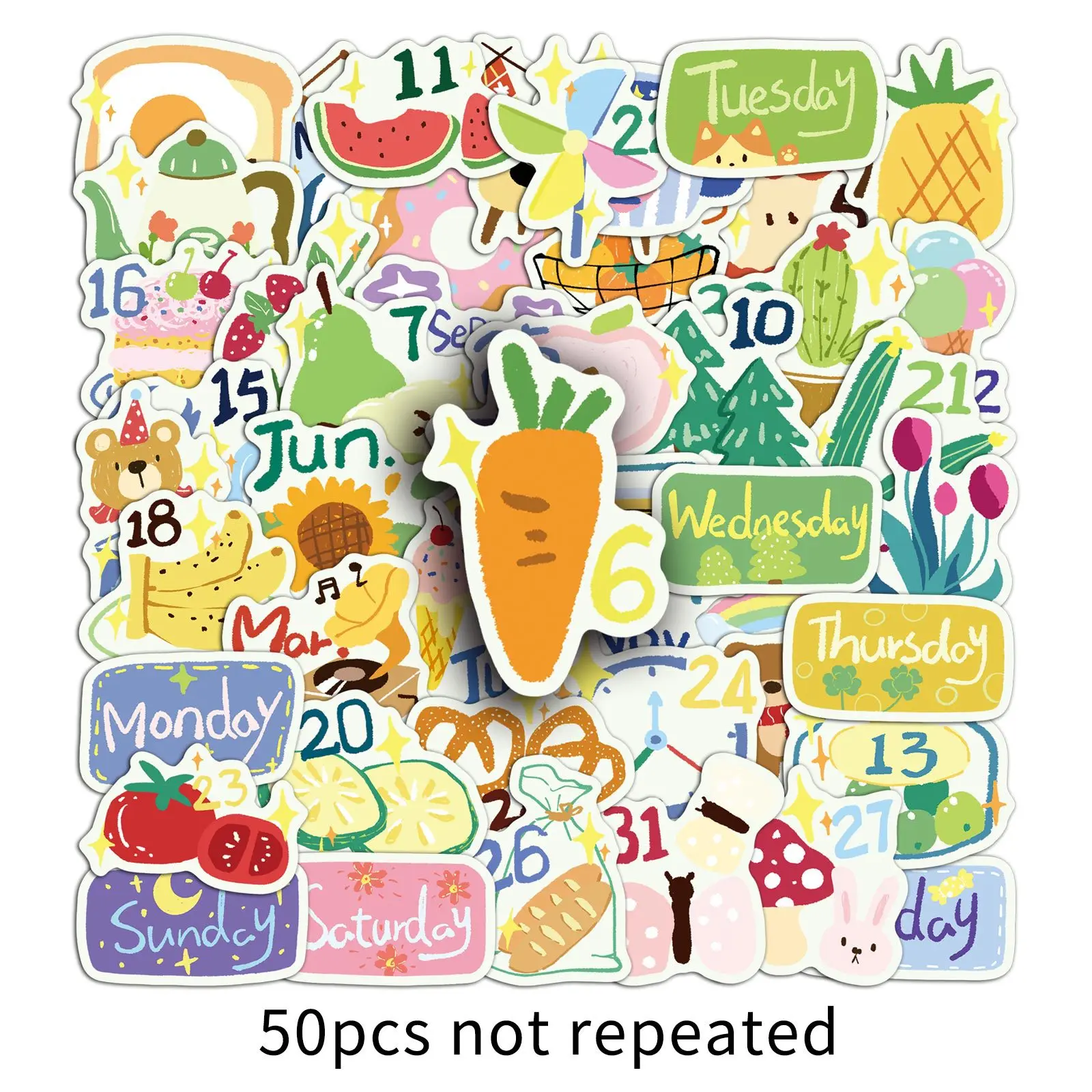 50 قطعة من ملصقات الرسوم المتحركة الممتعة على شكل حيوانات، ملصق خربش مزخرف إبداعي مقاوم للماء، هدية لعبة للأطفال، دراجة كمبيوتر محمول ذاتية الصنع