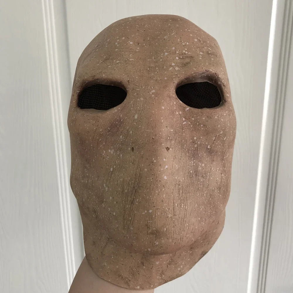 Masque Stenderman Effrayant d'Horreur Cospaly, Tête de Mort d'Alien Sans Visage, Casque en Latex, pour Halloween, Carnaval, Costume de ix, Accessoires