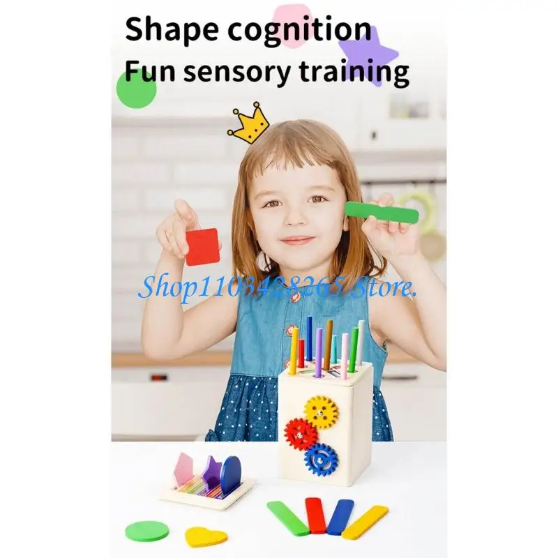 유아를위한 교육 모양 및 색상 분류 장난감 유아 유치원 감각 놀이 G2TE