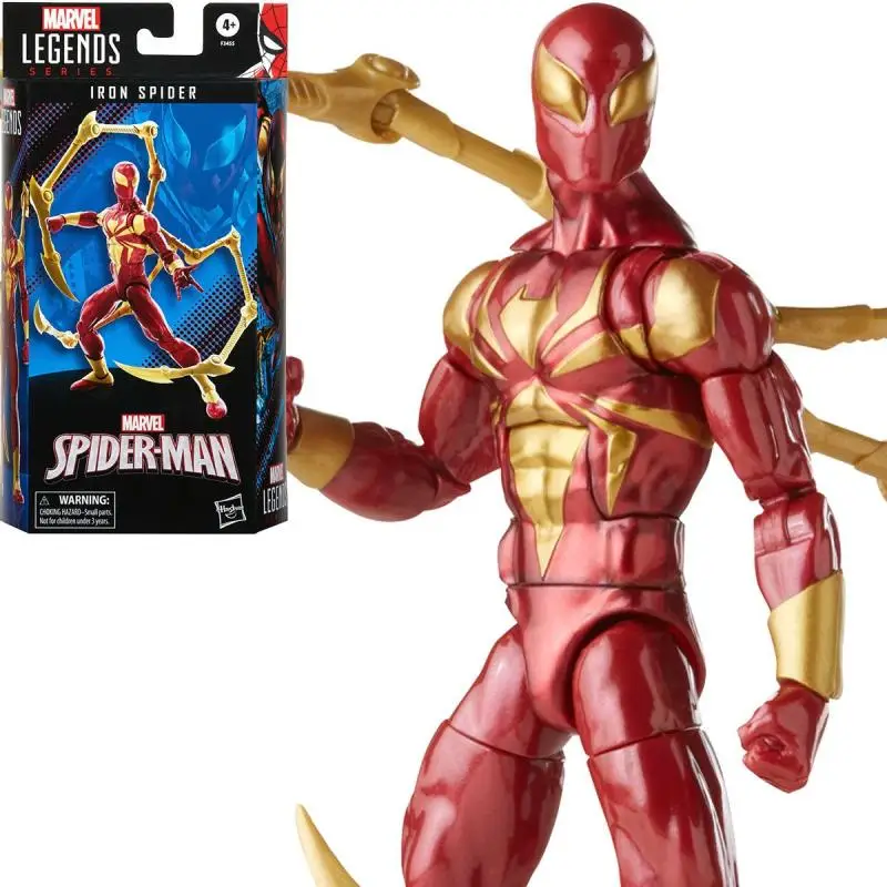 

Hasbro оригинальные 6-дюймовые фигурки Человека-паука Marvel Legends Iron Spider, игрушки для детей с коробкой