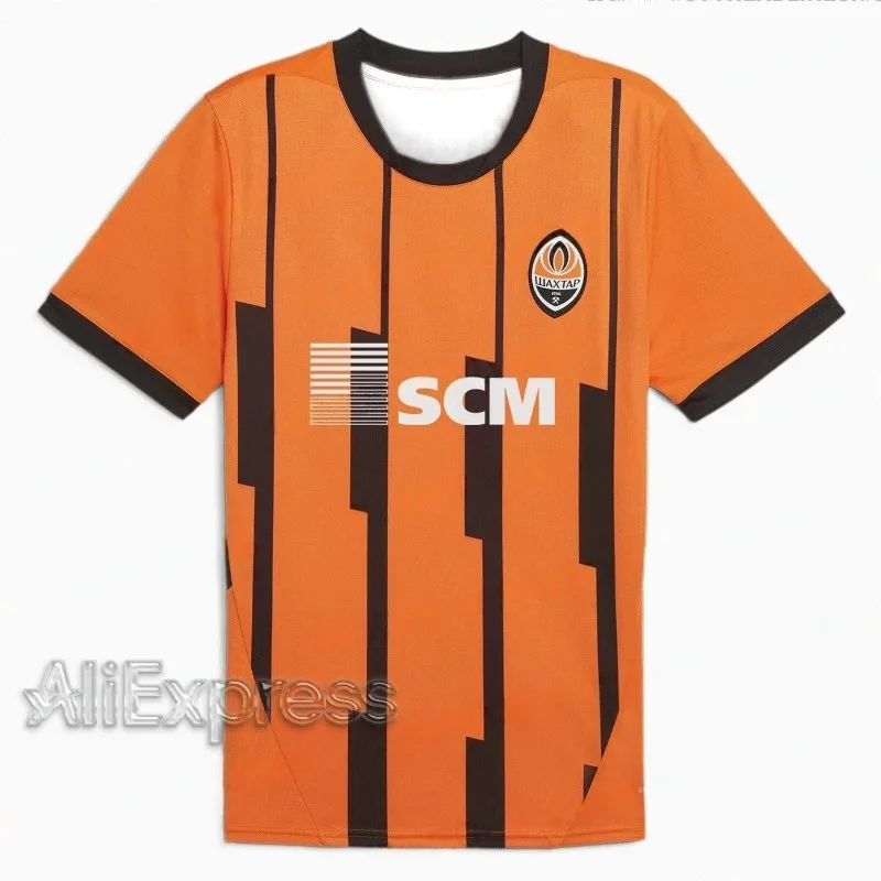 2425 New Summer Aliav Shakhtar Donetsk Home and Away Set Football T-shirt for Adults and Children Comfortable and Breathable