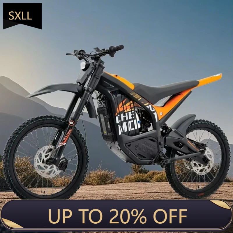 

Электрический мотоцикл SXLL Light Bee X 12000W 72V 40Ah с двумя центральными двигателями, внедорожный горный велосипед