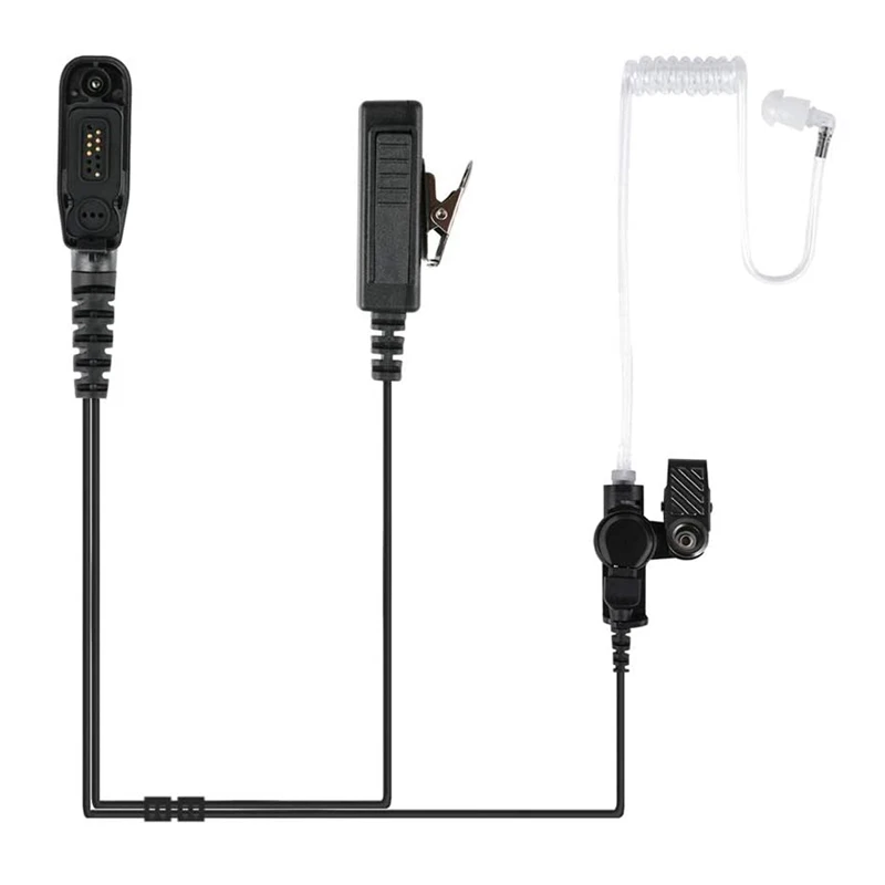 Air Earpiece Mic for Motorol, Walkie Talkie Headset, MTP6550, MTP850S, XIR, P8268, P8200,, APX2000, APX6000, DP4800, DP3400