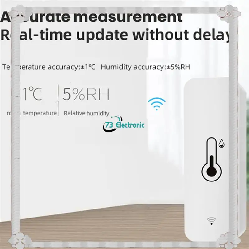 24-Hour Delivery Tuya Wifi Temperature Humidity Sensor With External Probe Wireless App Monitoring For Freezer Fish Tank For Fre
