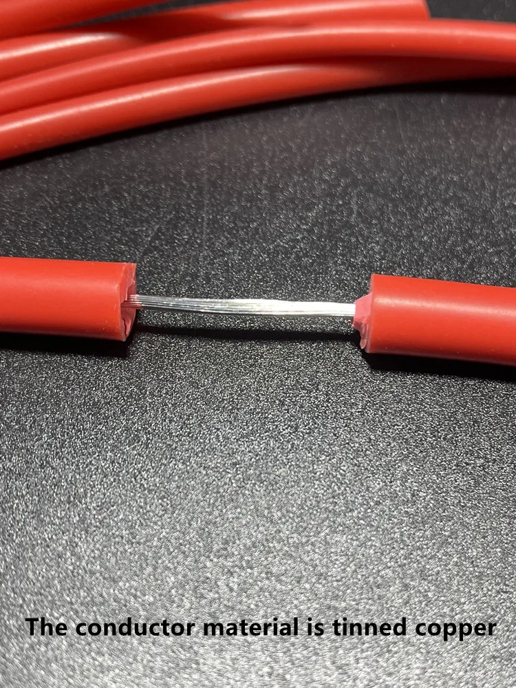 Imagem -05 - Fio de Ignição do Carro do Núcleo do Silicone Único Fio de Alta Tensão 20 18 17 15 13 11 9awg 5kv 10kv 15kv 25kv 30kv 40kv 10m