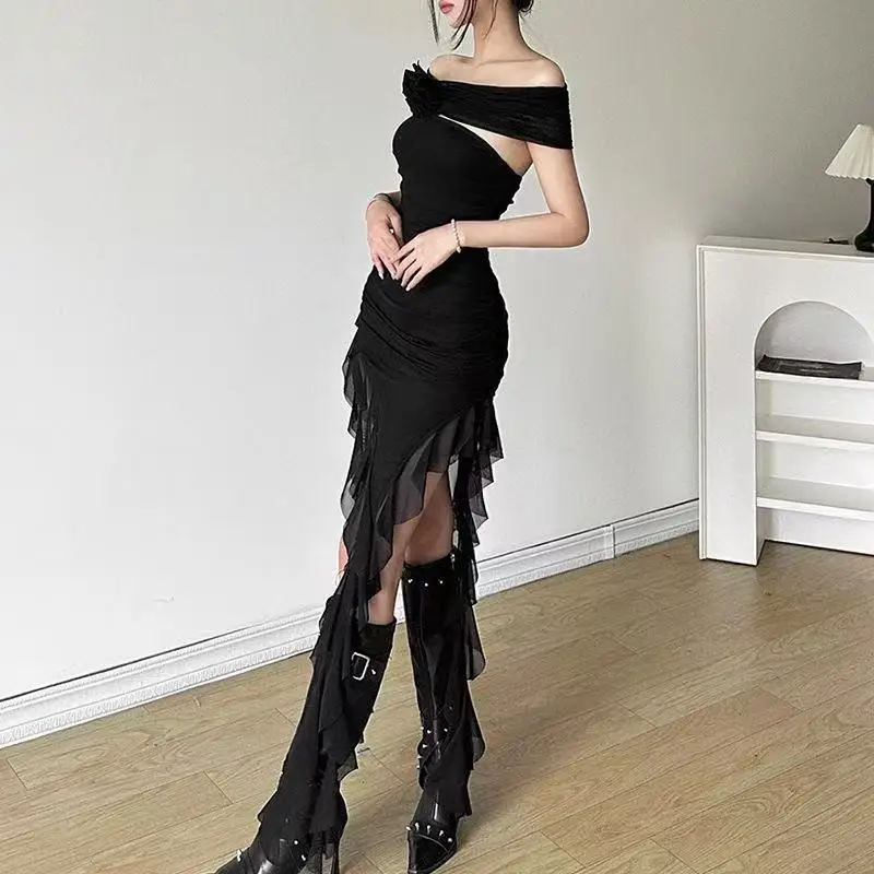 Elegant Bachelor Party Sweet Gentle Intellectual Tight Character Hot Mature Temperament Beautiful Girl Chest Tassel Dress