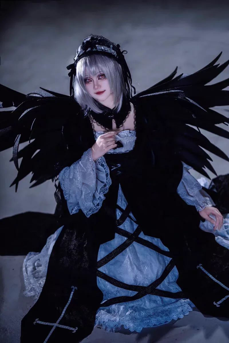 Sui Gin Tou Black Wing Comic Rozen Maiden Versatile Style Fashion Show Photography Costumes Accessories Bar Nightclub Props