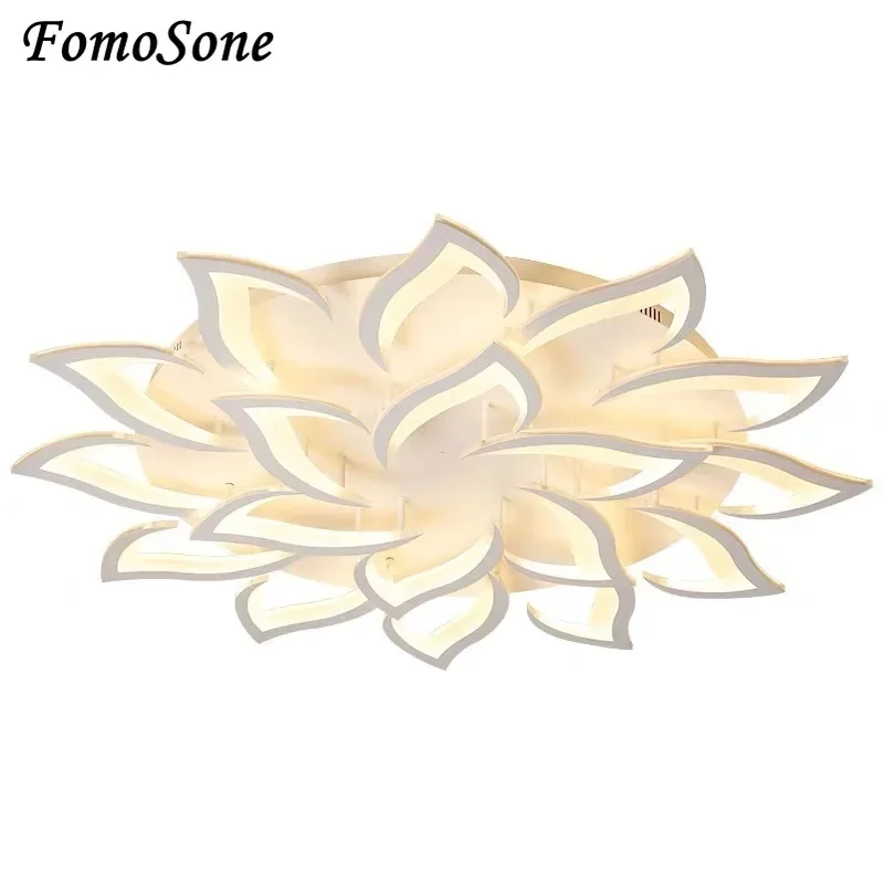 Plafoniere Creative a forma di giglio Smart Home Light soggiorno camera da letto studio all'interno illuminazione della casa lampade e lanterne di Design