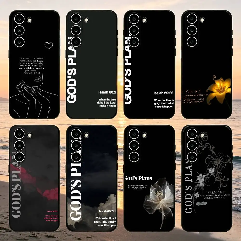 God's Plan Jesus For Samsung A56 A55 A36 A35 A26 A25 A15 A17 A16 A07 A06 A05 A05S A54 A34 A24 A14 A04 A04S A04E 5G Cover
