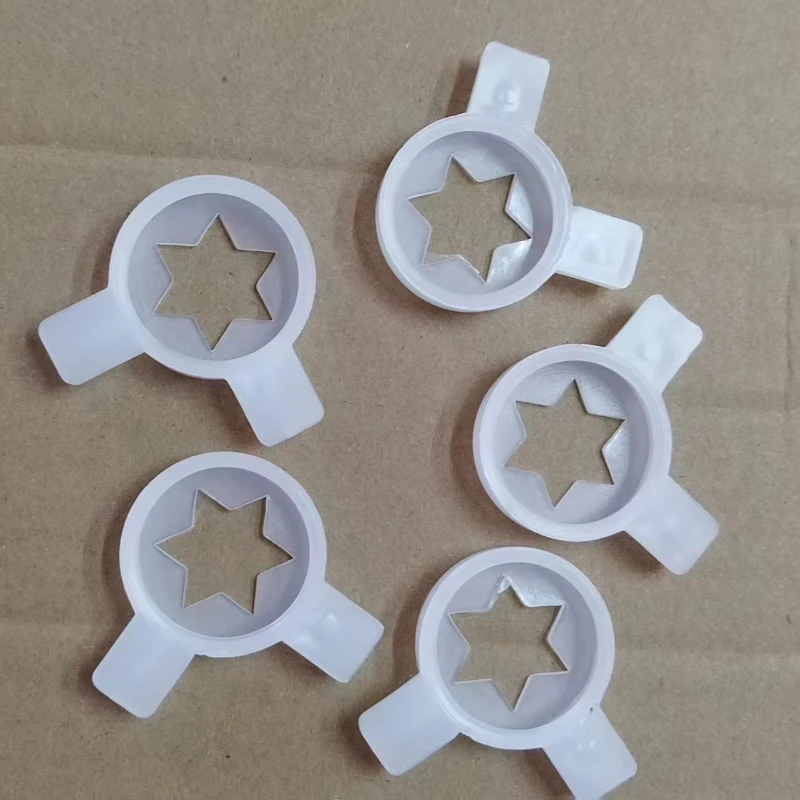 5Pcs ABS Plastic Flower Nozzles For Donper Commercial Soft Serve Ice Cream Machine Discharge Nozzle Head Replacement Parts