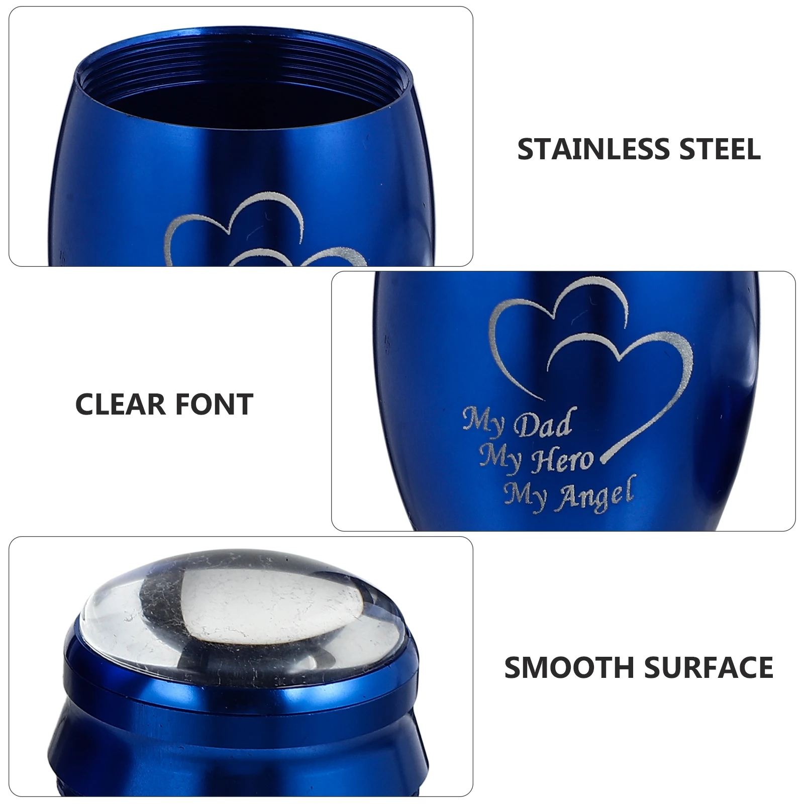 

Cremation Urn for Ashes Small Stainless Steel Keepsake Container Memorial Holder Family Cinerary Pet Coffin Box