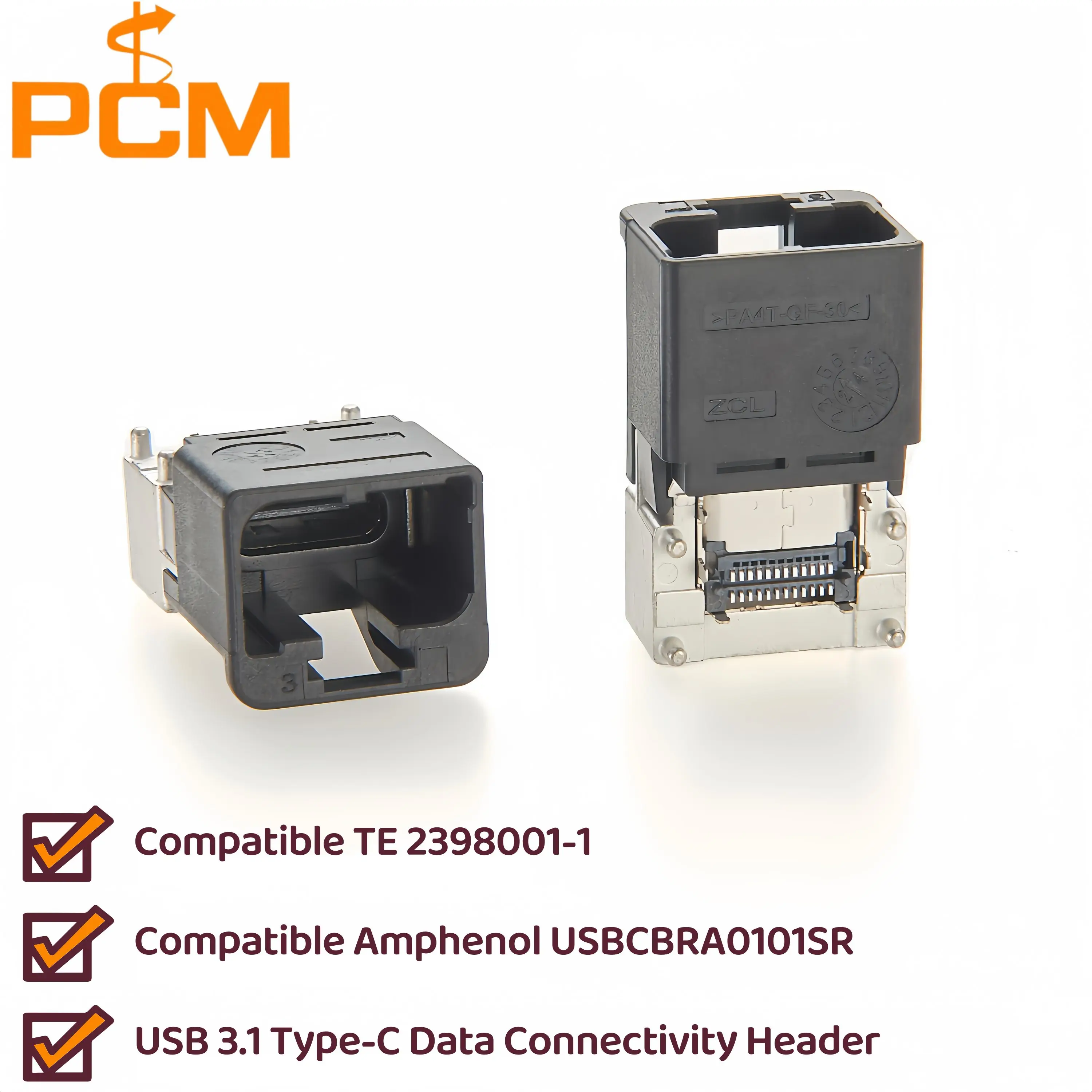 

Автомобильный разъем USB 3.1 Type-C, адаптер для крепления на печатную плату, совместимый с TE 2398001-1, разъем USB 3.1 Type-C для подключения данных