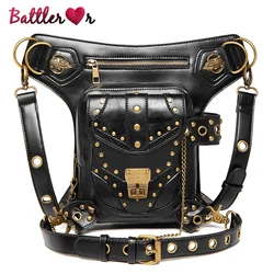 New Vintage Steampunk Bag Steam Punk Retro Rock Gothic Waistbag Goth Shoulder Waist Bags Packs Victorian Style Women Men Leg Bag
