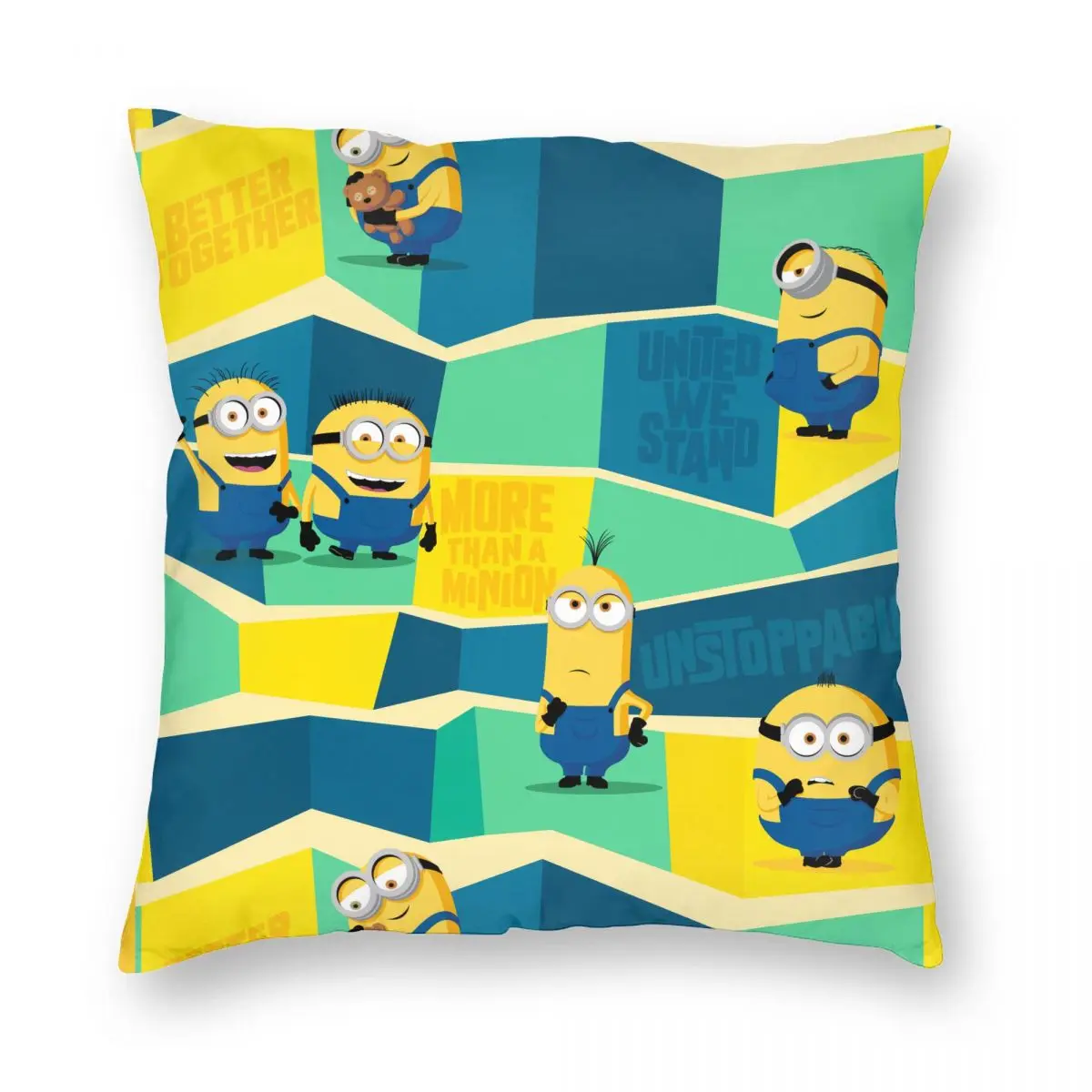 The Rise Of Gru S-Minions Cartoon Pillowcase Soft Fabric Cushion Cover Decor Throw Pillow Case Cover Home Drop Shipping 18''