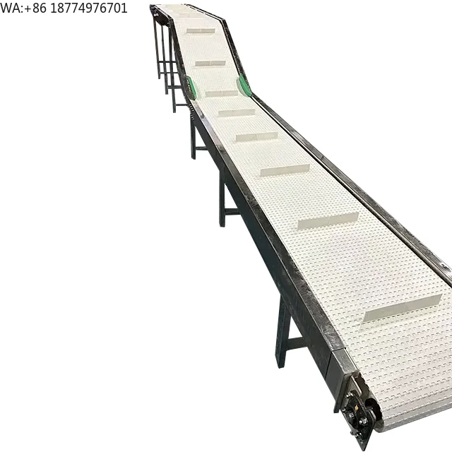 Nuts Potatoes Incline Belt Conveyor Modular Belt Incline Conveyor for Truck to Warehouse Food Industry Conveyor Belt System