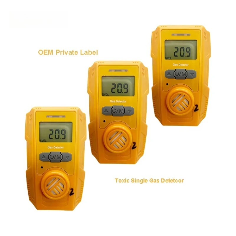 Portable Multi-Gas Detector Monitor H2S 0-100ppm CO 0-500ppm Combustible Gas CO2 High Accuracy Gas Analyzer