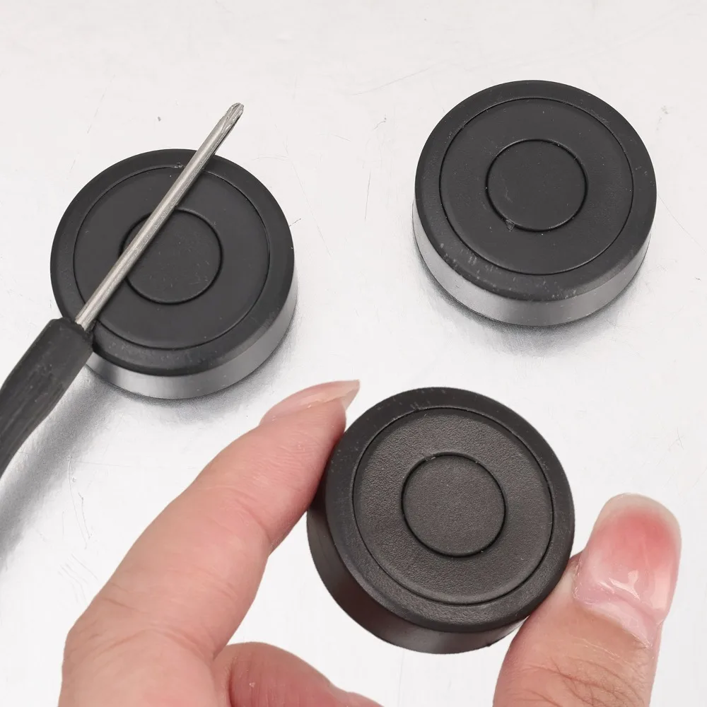 مقعد السيارة حزام كليب حامل مغناطيسي سدادة أسود ABS حزام الأمان مشبك مكافحة الضوضاء المثبت العالمي اكسسوارات السيارات الداخلية #5