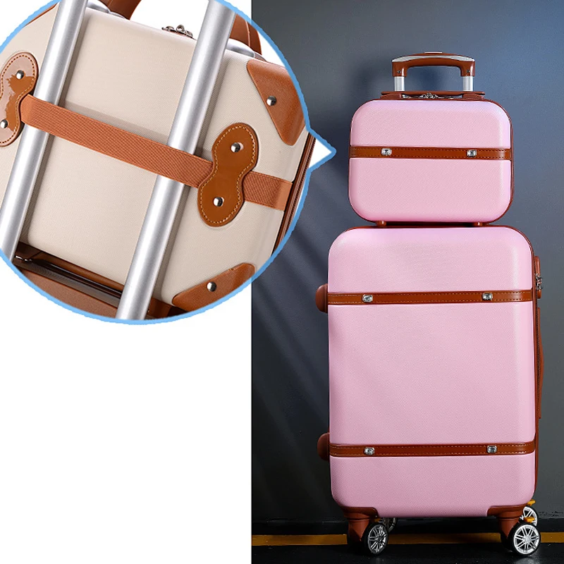 Retro Suitcase Universal Wheel Trolley Box 20 Inch Boarding Case Male Female 24 Inch Password Bag Student Mother Travel Suitcase