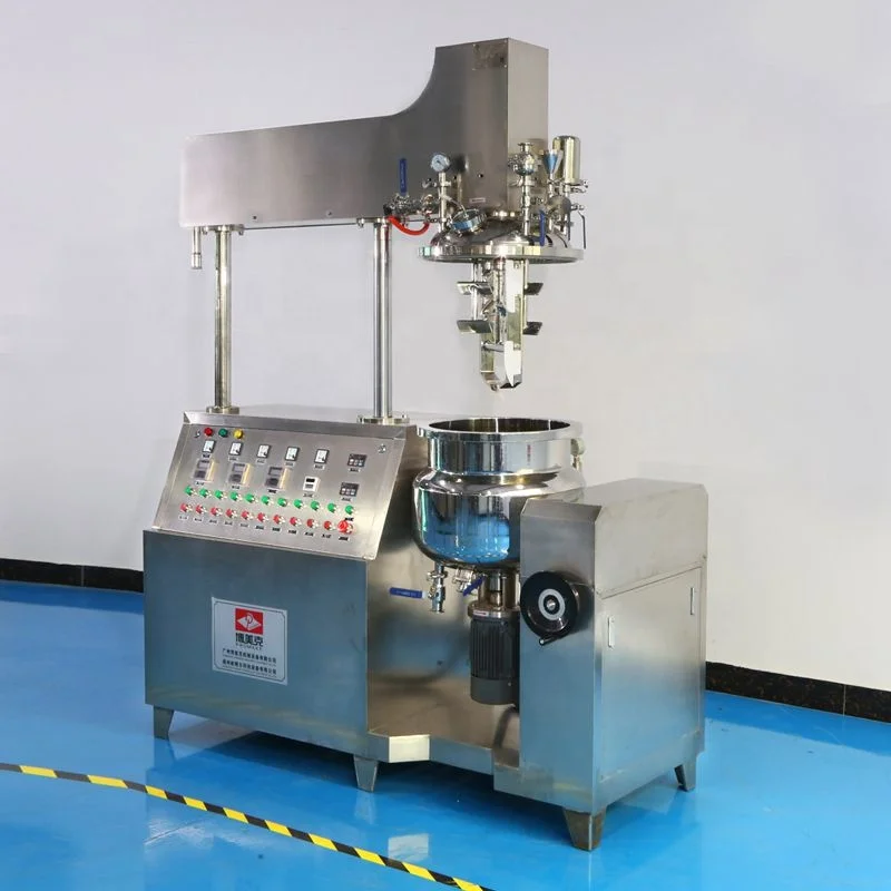 Vacuum Cosmetic Mayonnaise Making With Heating Food Grade Stainless Steel Homogenizer Emulsifier Mixer