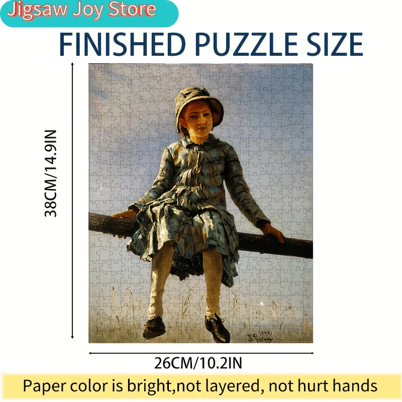 จิ๊กซอว์ศิลปะขนาดเล็ก 500 ชิ้น ผลงานของอิลยา เรพิน - จิ๊กซอว์กระดาษพรีเมียมขนาด 15x10 นิ้ว ออกแบบมาสำหรับผู้ใหญ่ เพื่อสร้างสรรค์ความหรูหรา