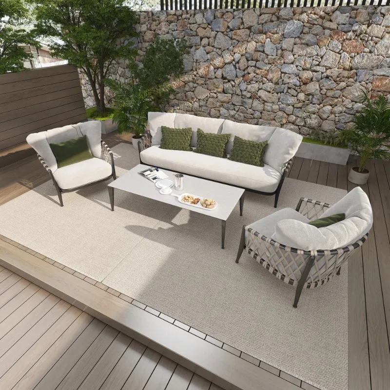 

New Design Aluminium Wood Modern Wicker Garden Furniture Bar Stools Outdoor Sofa Sets Table De Bar Bedroom Set Furniture Basen