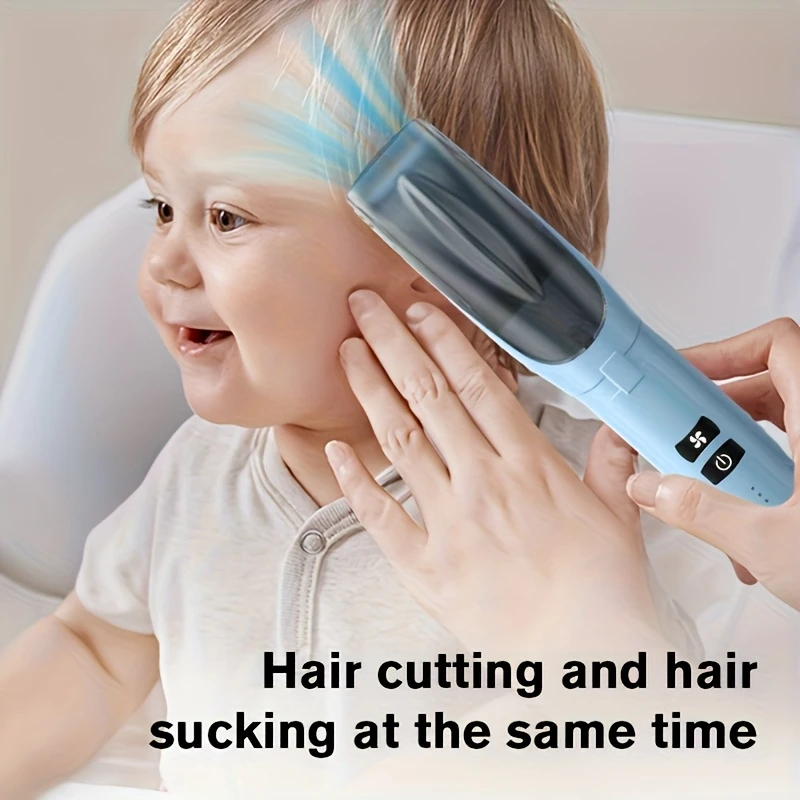 Baby Hair Clippers Quiet Children's Electric Hair Clipper Naturally Aspirated Hair Clipper with Ceramic Blades for Families