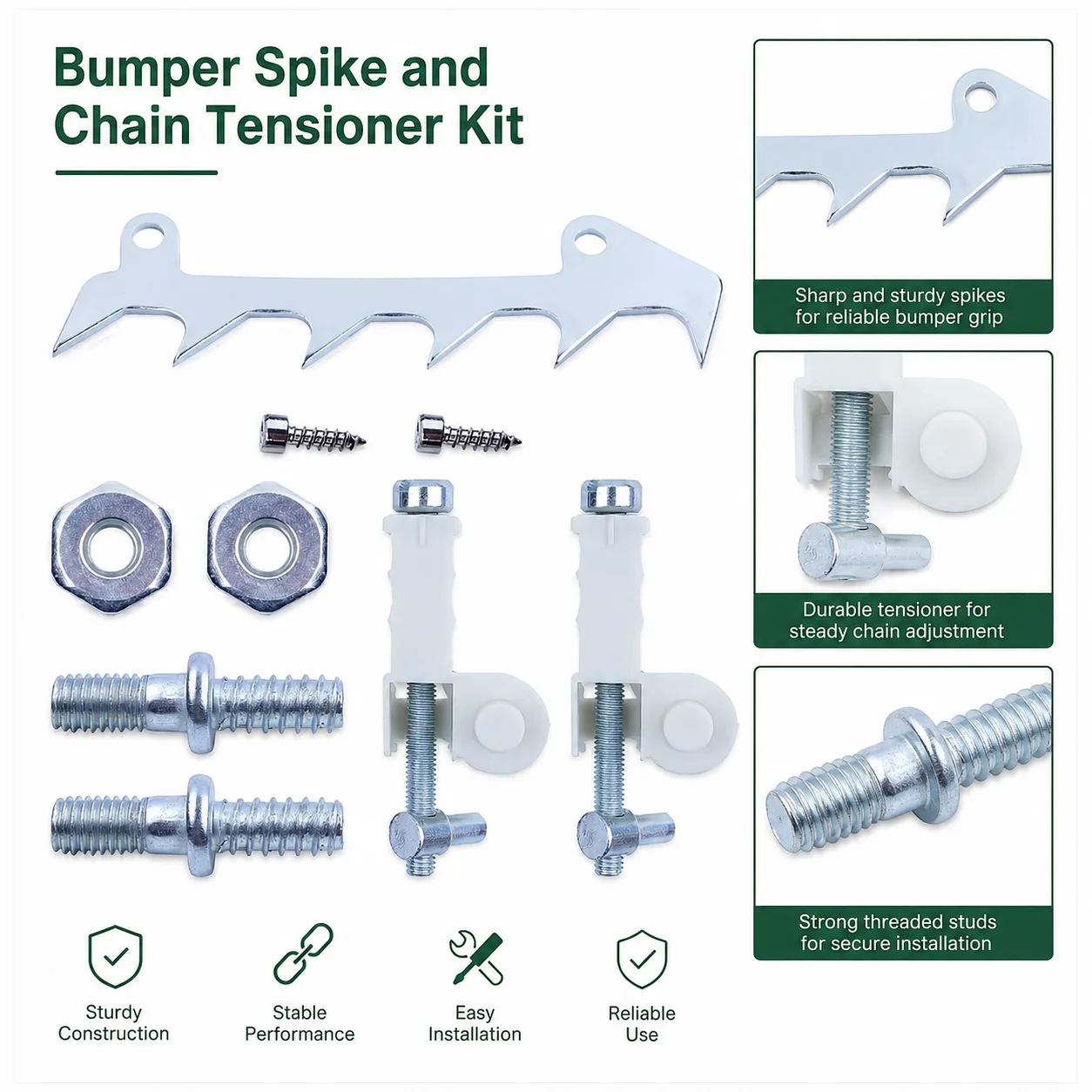 Chainsaw Bumper Spike & Chain Tensioner Kit For Stihl MS180 MS170 018 017 Replaces 1123 664 0501 0000 953 6605 Saw Parts