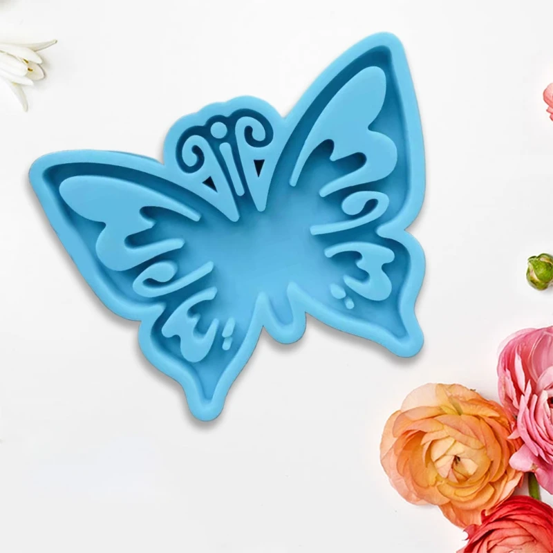 for Butterfly Keychain Resin Mold Jewelry Pendant Keychain Casting Mold Handicrafts Necklace Earrings Casting Mold