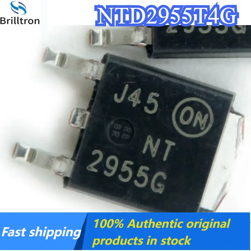 10-30PCS NTD2955T4G NT2955G TO-252 MOSFET Chip Brand New Original in Stock , Fast Shipping.