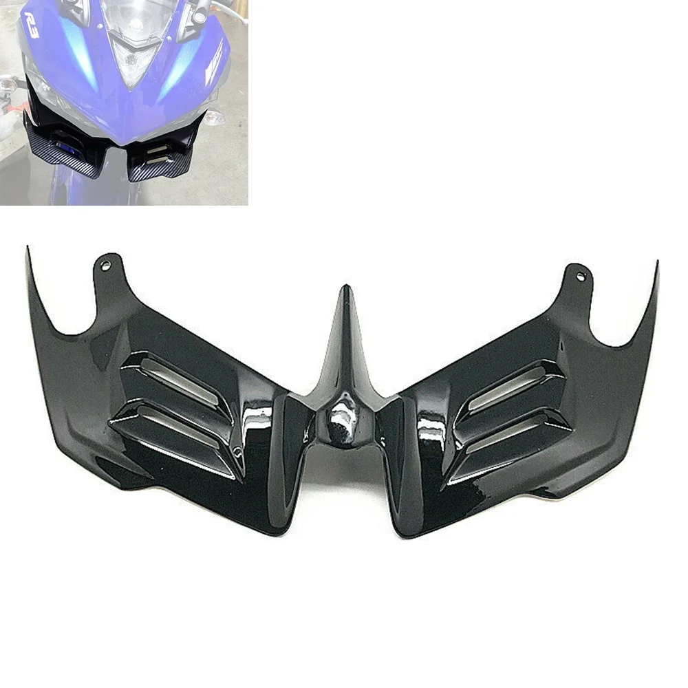 Front Winglet Fairing Aerodynamic Spoiler Fin For Yamaha YZF-R25 YZF-R3 2015-2018 R25 R3