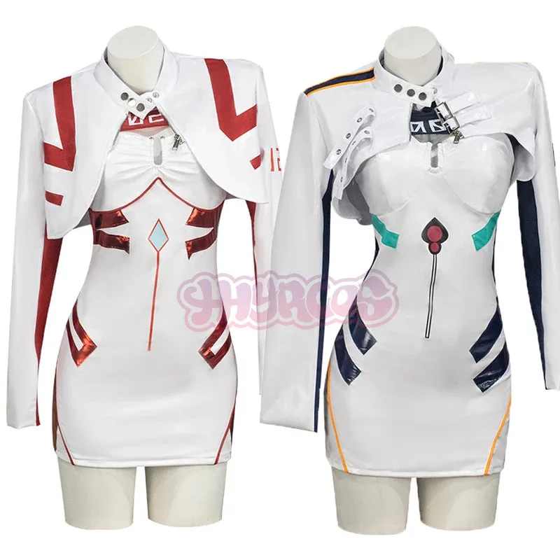 3 pçs anime asuka hakurei terno doujin jaqueta de couro halloween motocicleta traje cosplay sk;m1