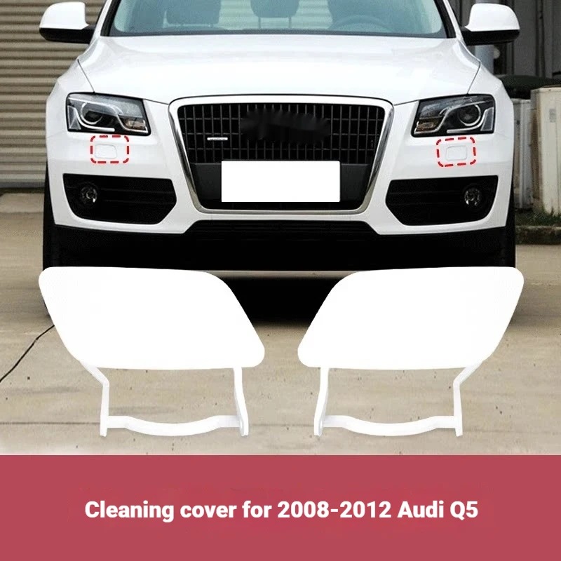 Compatible with 08-17 Audi Q5 headlight water spray cover, Q5 headlight washer cover, bumper cover, front bar water spray gun co 2