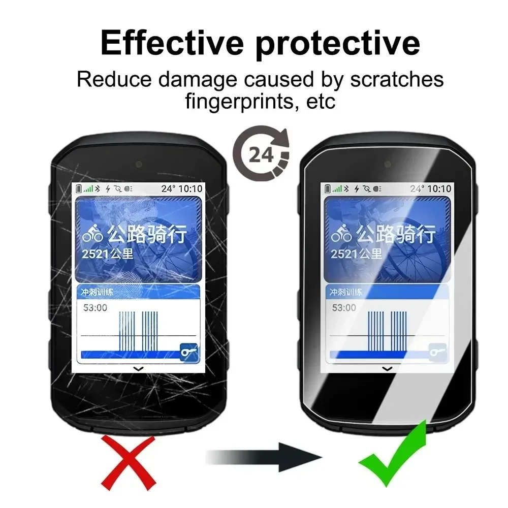 1-4PCS 9H Hardness Tempered Glass Protective Film For Garmin Edge 850 Edge 550 Bicycle GPS Stopwatch HD Clear Screen Protectors