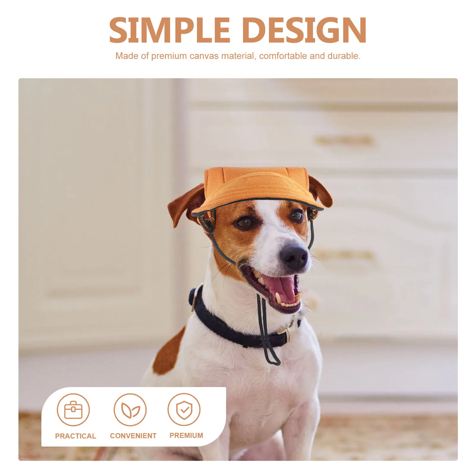 

Pet Baseball Cap Small Dog Hat Canvas Lightweight Sun Protection Outdoor Summer Hat Decorative Puppy Headwear Dog