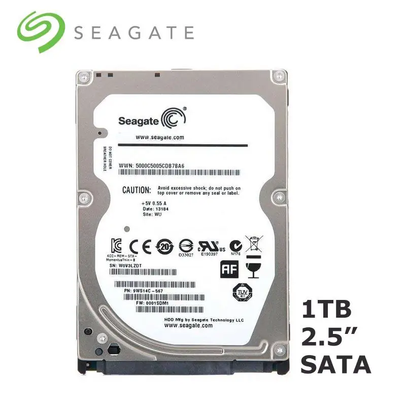 

Внутренний жесткий диск Top Seagate, 1 ТБ, 2,5 дюйма, 3 Гб/с, 6 Гб/с, 1000 ГБ, 5400 об/мин-7200 об/мин