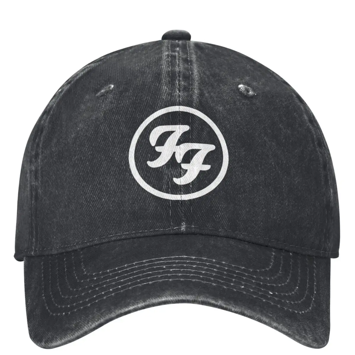 F-Foos F-Fighters Red Circle Logo Denim Baseball Cap Running Hippie Trucker Dad Hat Spring Men Women Stylish Design Snapback Cap