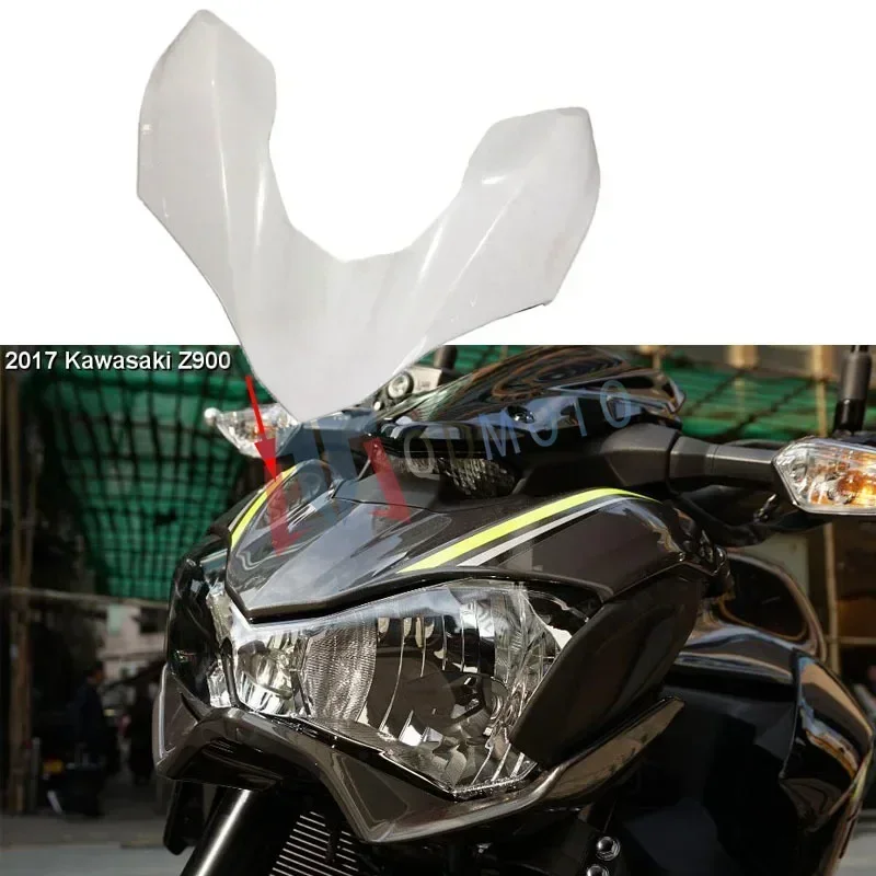 For Kawasaki Z900 2017 2018 2019 Motorcycle Headlight Front  Up Cover ABS Injection Fairing Z-900 ModificationAccessories