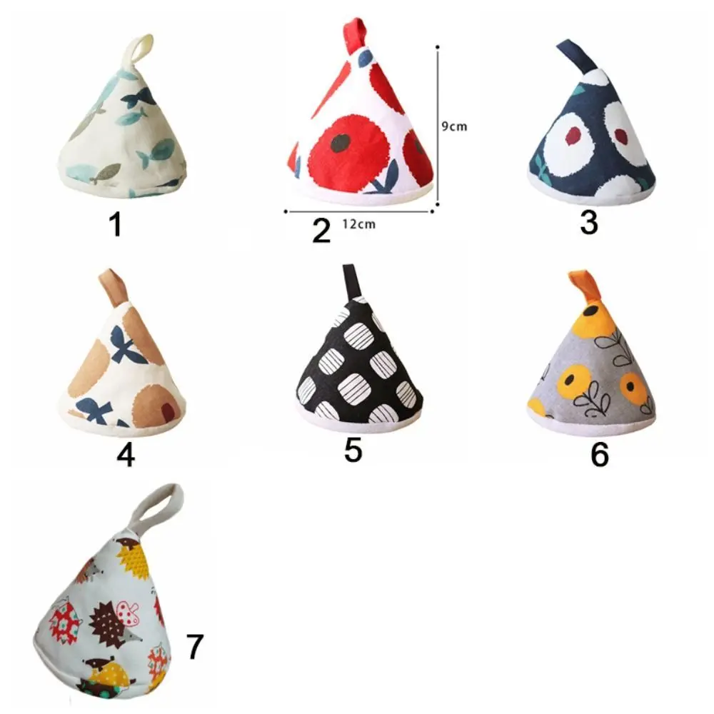 Hand Protector Cotton Anti-Scalding Pot Triangle Hat Insulation Thicker Pot Handle Cloth Cover Pot Holder Kitchen