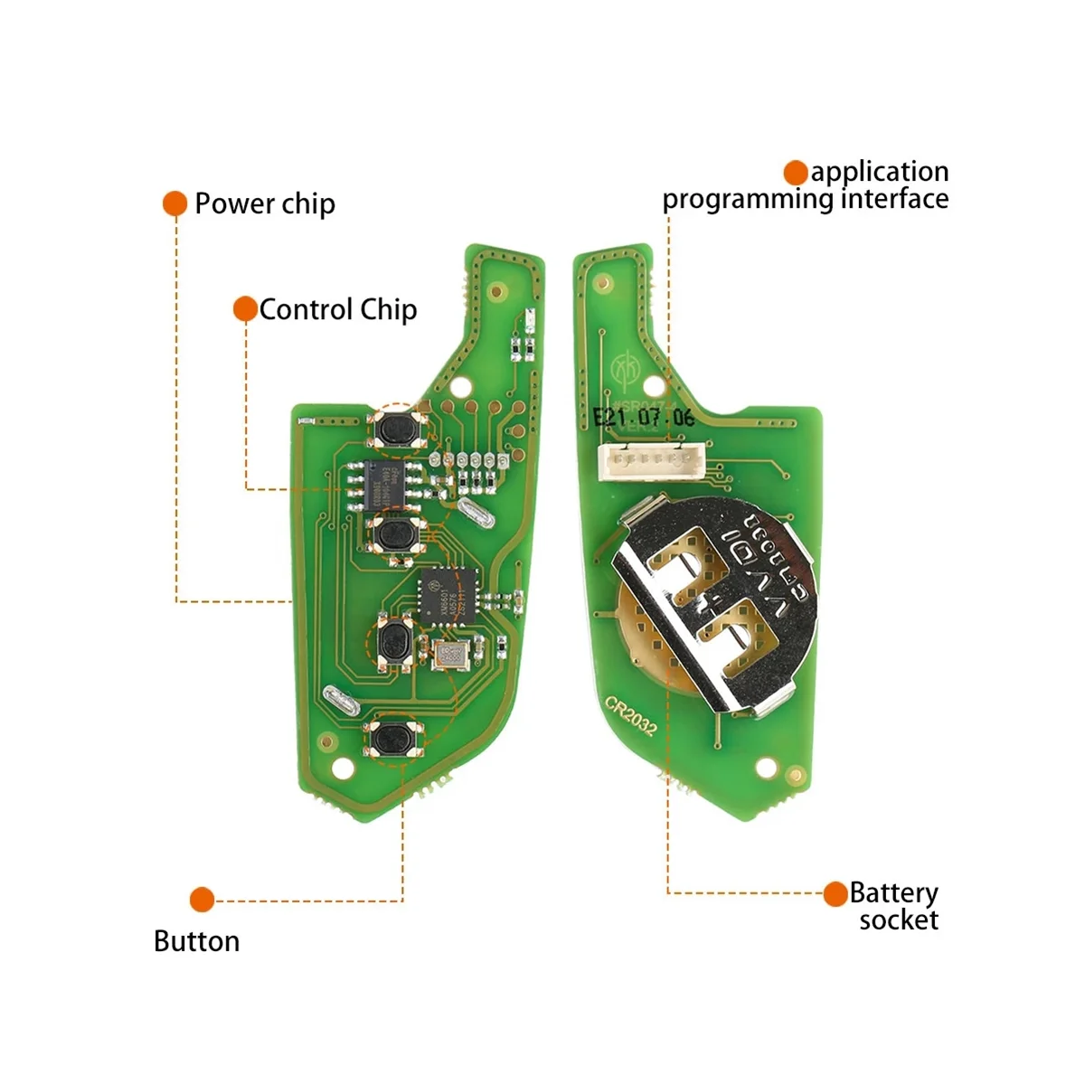 Per Xhorse XKCD02EN Universal Wire Remote Key Fob 4 pulsanti per Cadillac Style per strumento chiave VVDI