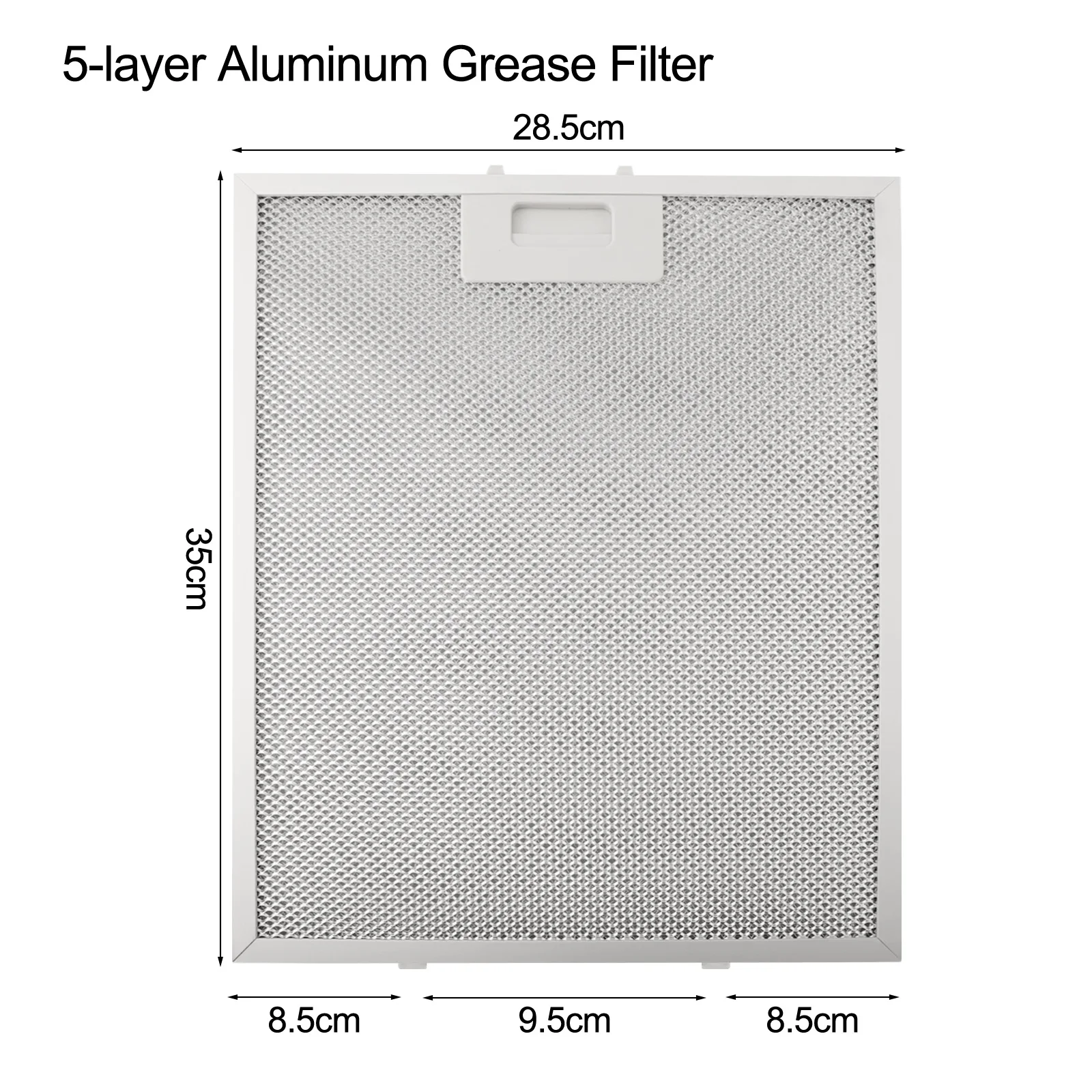 Aluminum Alloy Grease Filter Aluminum Range Hood Color Silver Cooker Hood Filters Fits Most Range Hoods Maintain Air Circulation