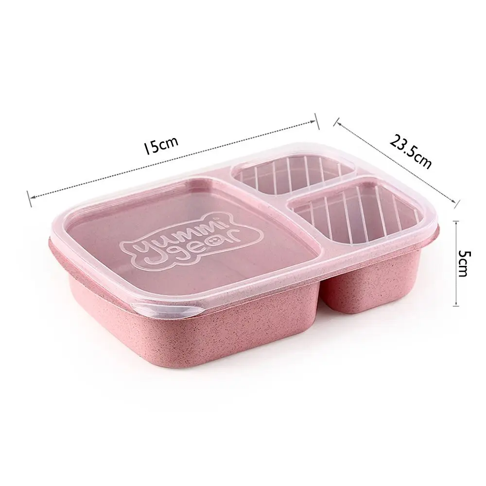 Durable Dinnerware Compartmentalized Lunchbox Food Fruit Container Lunch Box Picnic Storage Boxs